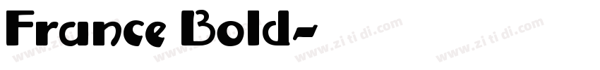France Bold字体转换